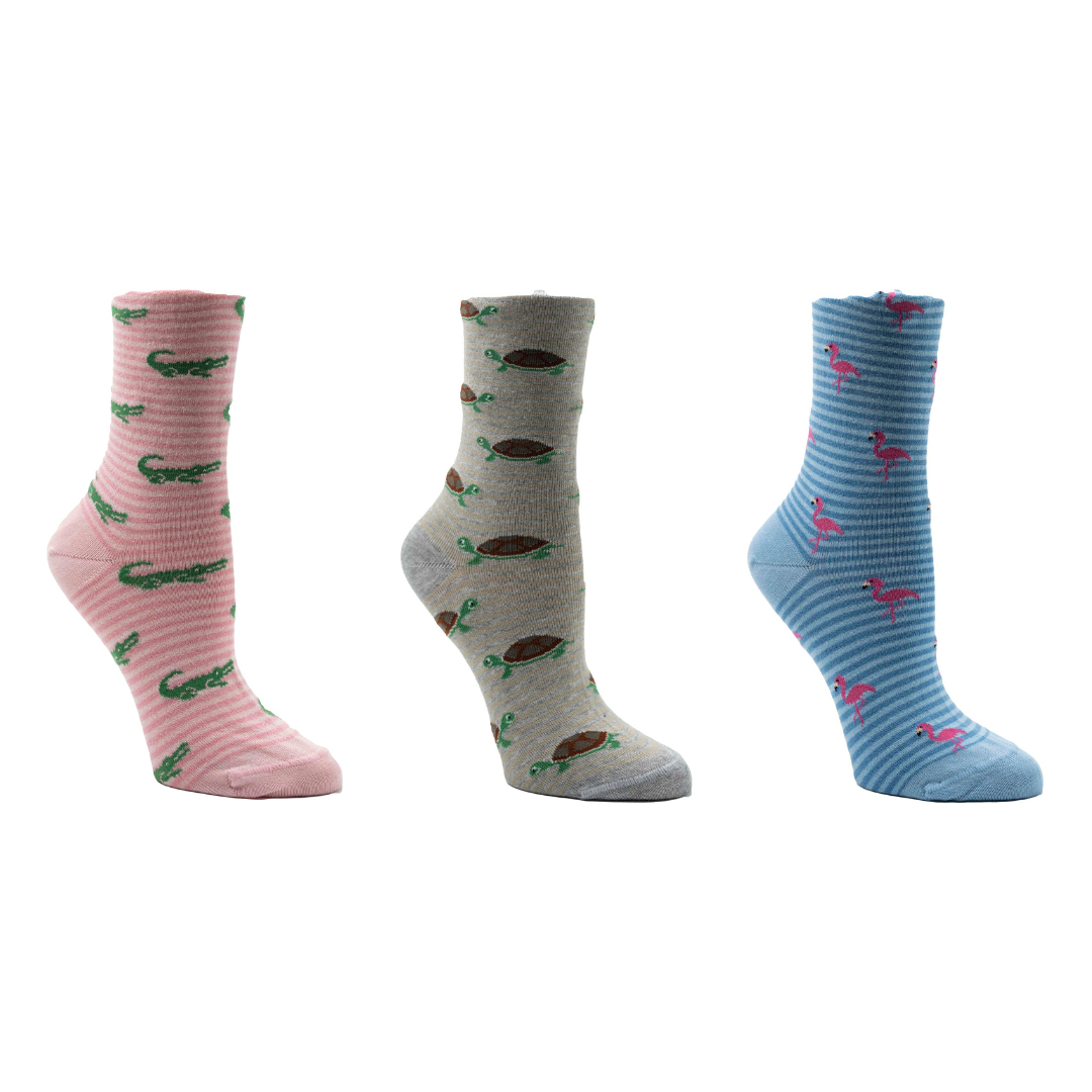 Three Pack Assorted Women's Socks