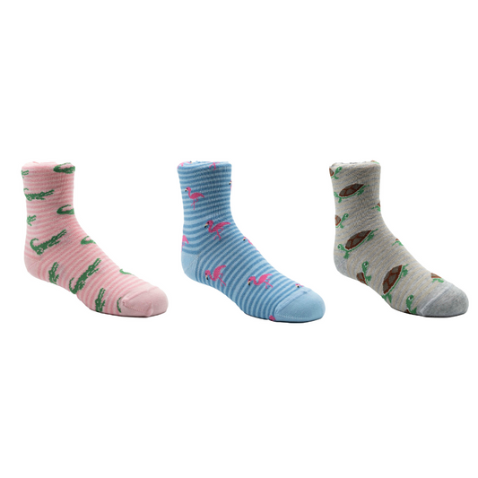 Three Pack Assorted Kids Socks