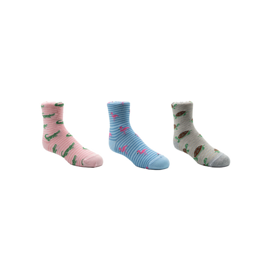 Three Pack Assorted Toddlers Socks
