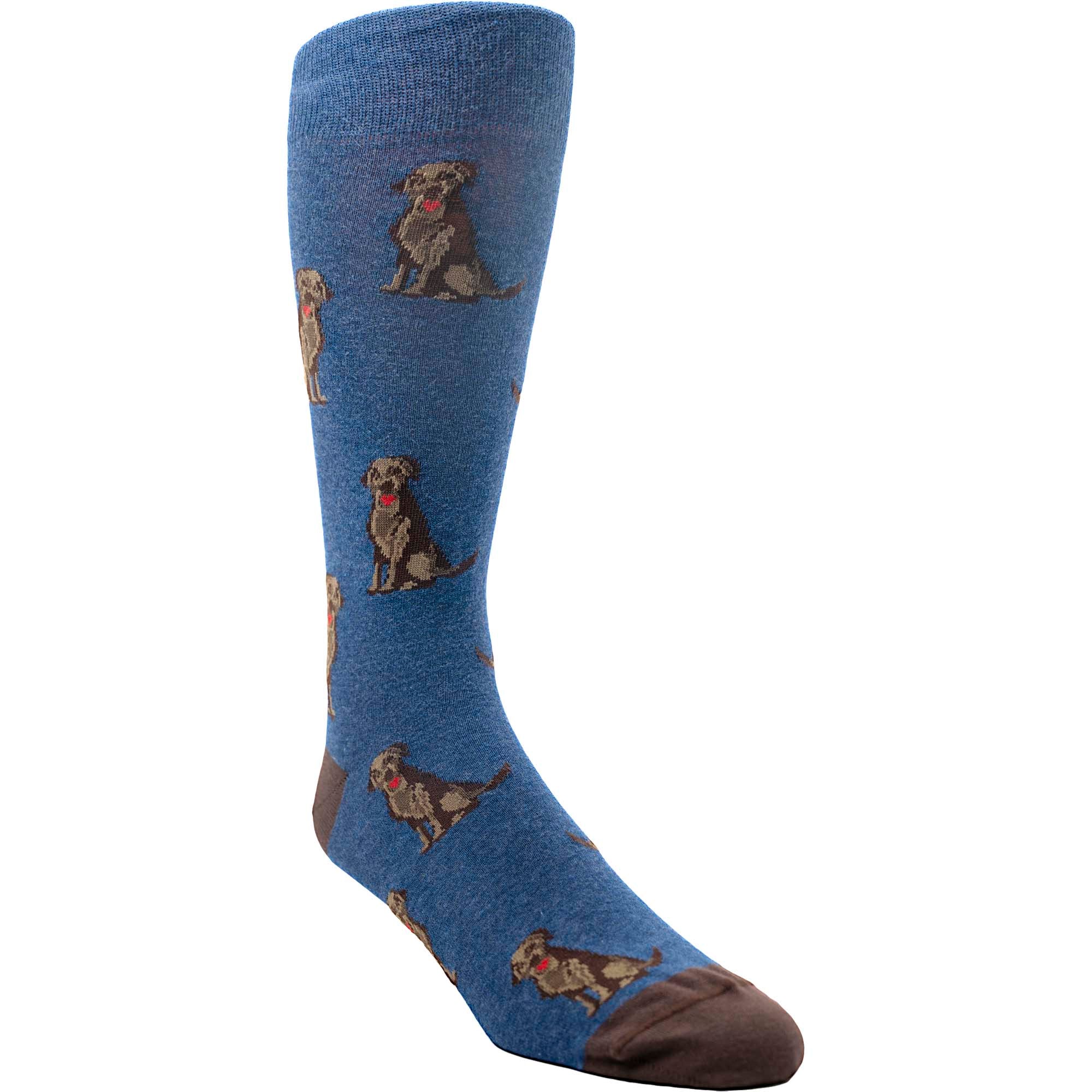 Chocolate Lab Socks Mens Dog-Inspired Dress Socks | ELL & Atty Chocolate Lab Socks Mens Dog-Inspired Dress Socks | ELL & Atty