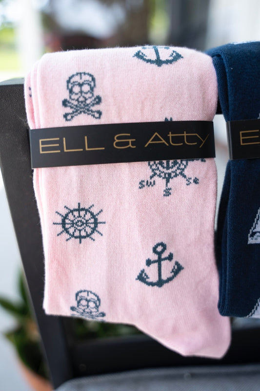 Nautical Motif Sock