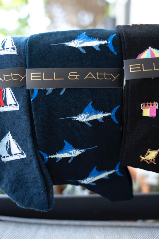 Blue Marlin Sock