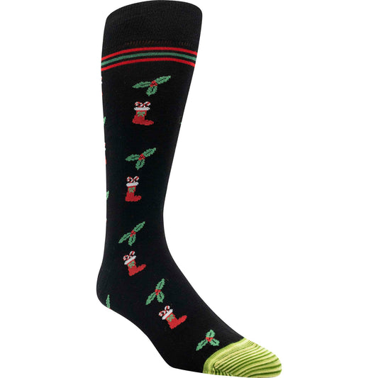 Stockings & Mistletoe Sock