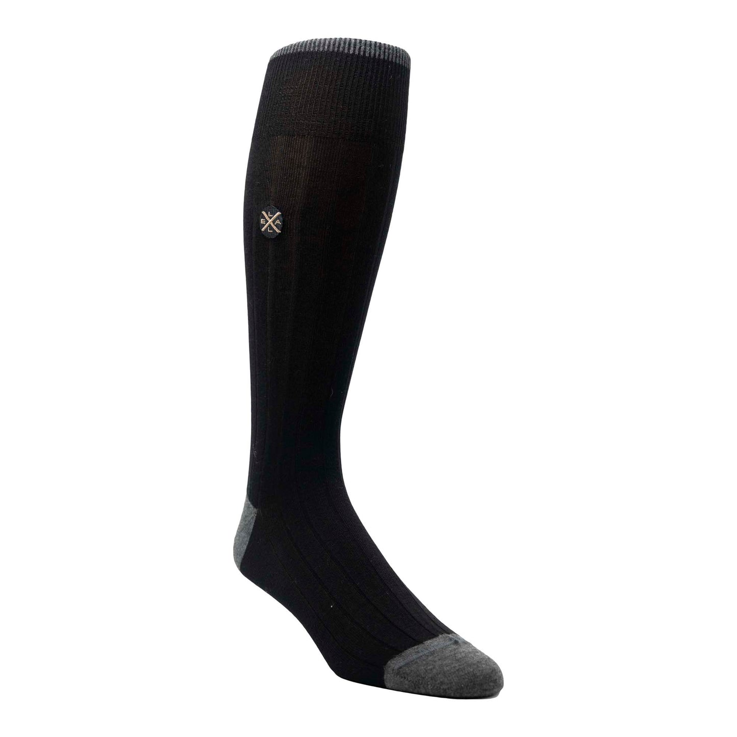 Solid Rib Crew Sock