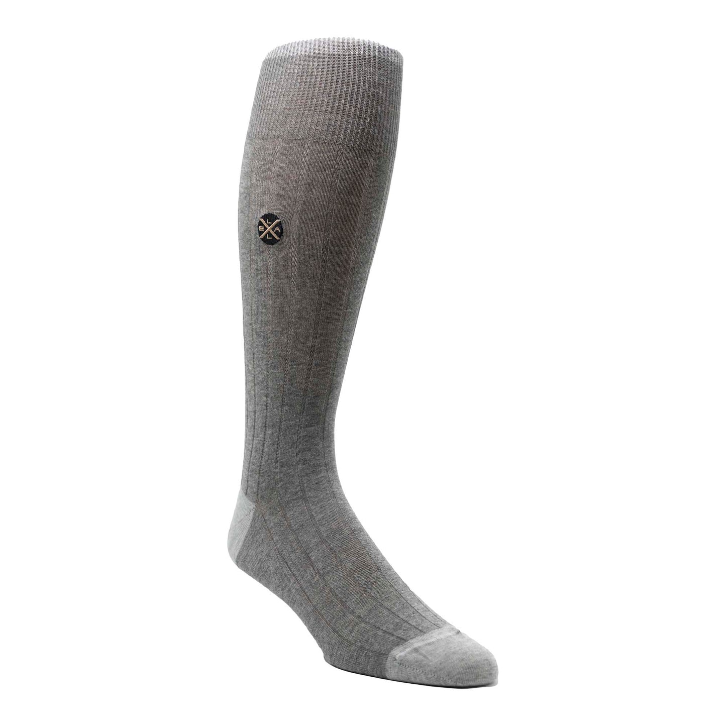 Solid Rib Crew Sock
