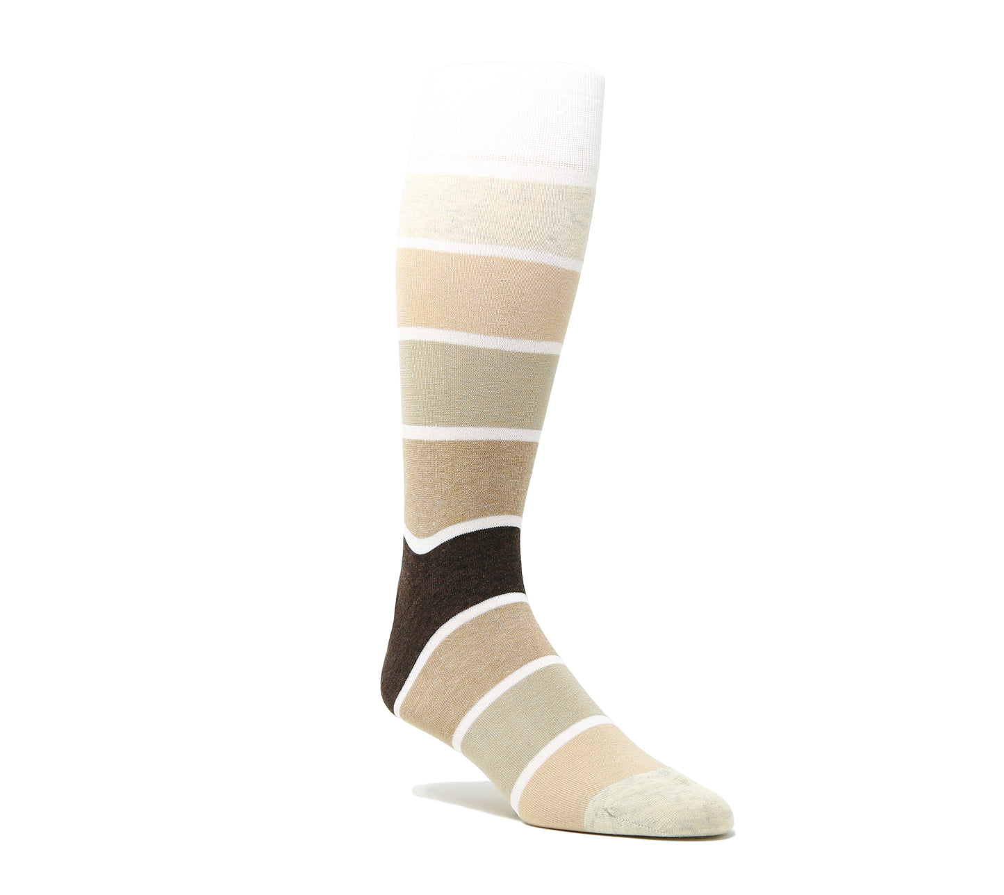 Heather Tonal Block Stripe Sock