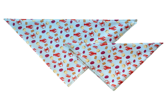 Seafood Boil Dog Bandana