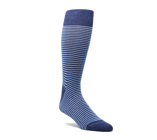 Heather Tonal Micro-Stripe Sock