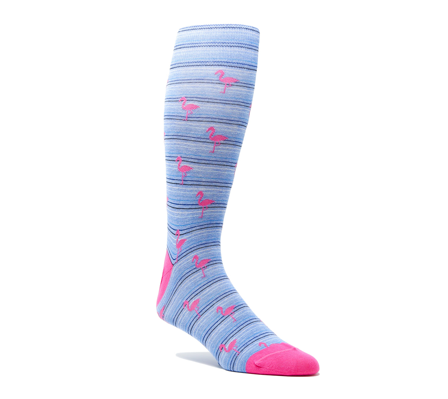 Flamingo Stripe Sock