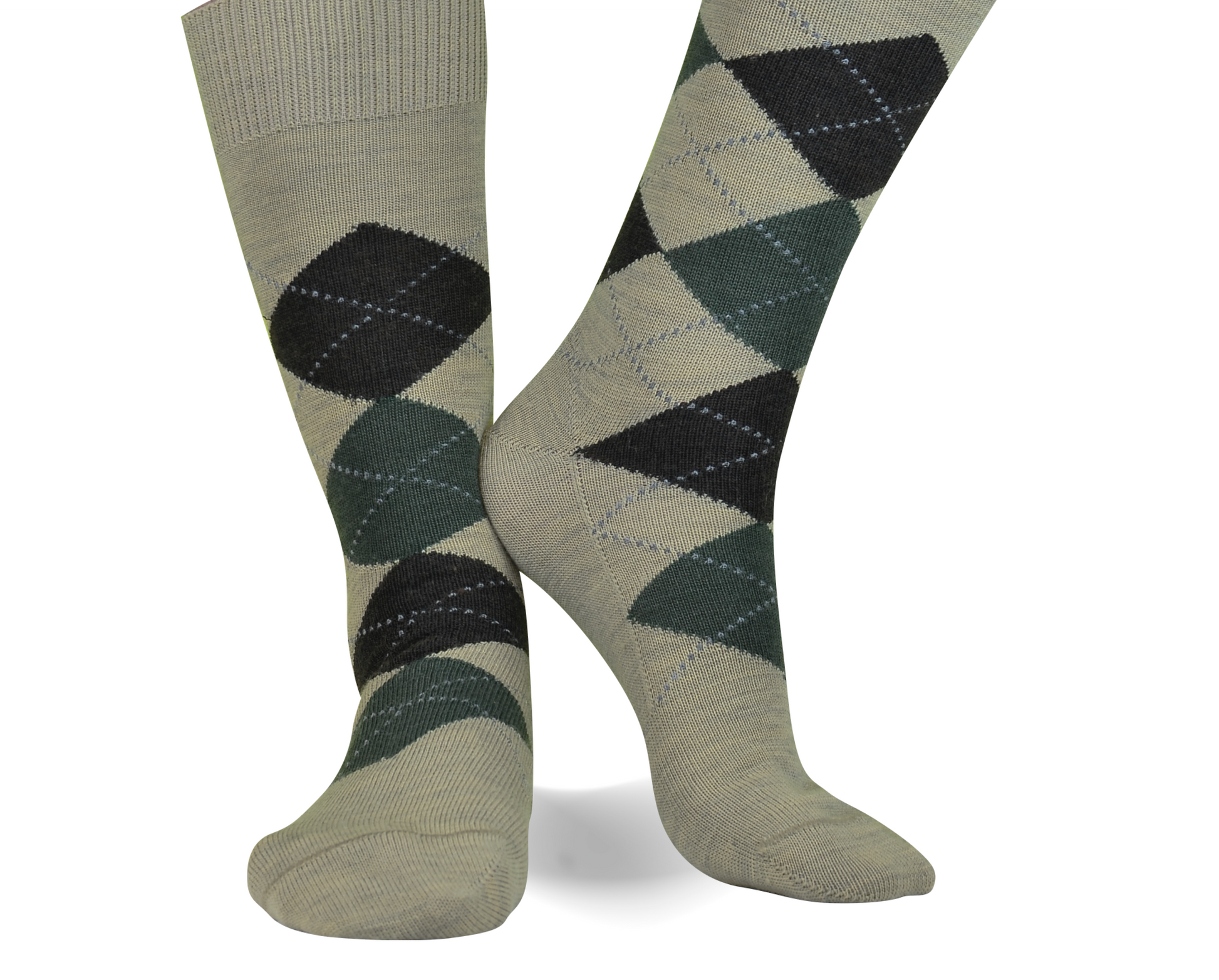 Classic Argyle Byford Dress Socks | Superwash Merino Wool | Premium Quality | ELL & Atty Grey-Brown-Khaki / Mid-Calf Classic Argyle Byford Dress Socks | Superwash Merino Wool | Premium Quality | ELL & Atty Grey-Brown-Khaki / Mid-Calf