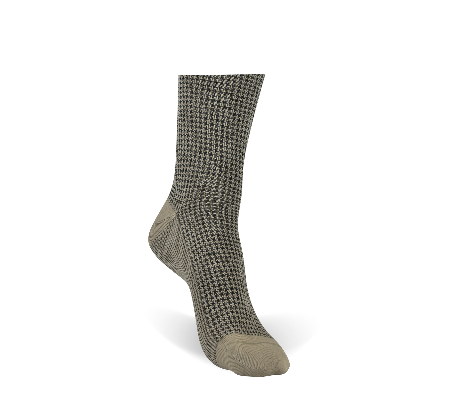 White Pima Cotton Mid Calf Dress Socks